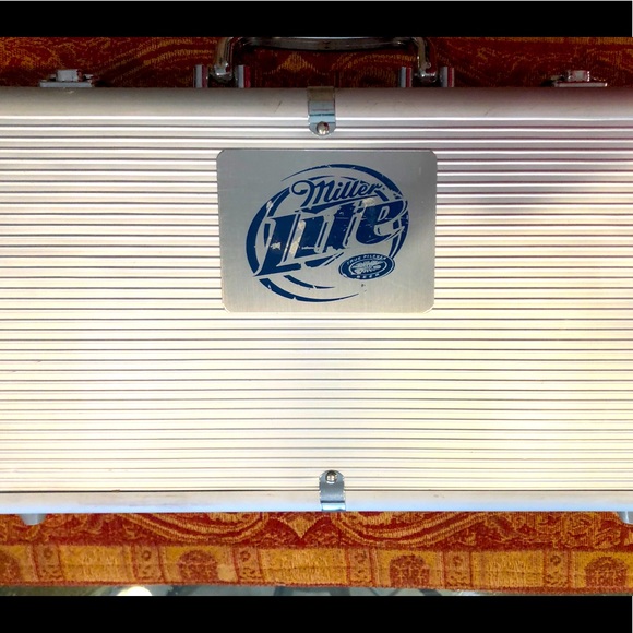 “MILLER” Poker Set High Life / Aluminum case - Picture 4 of 11